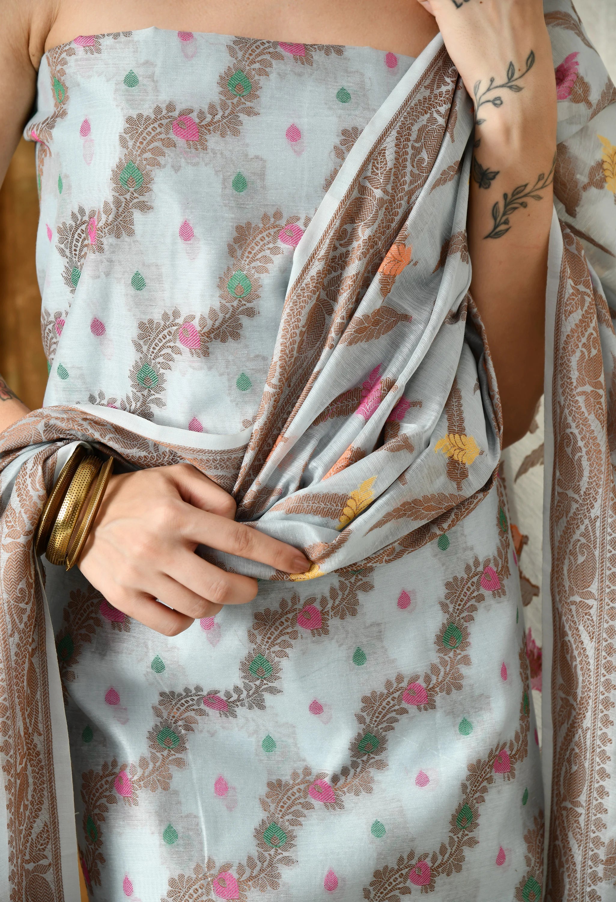 Designer chanderi cotton salwar kameez online