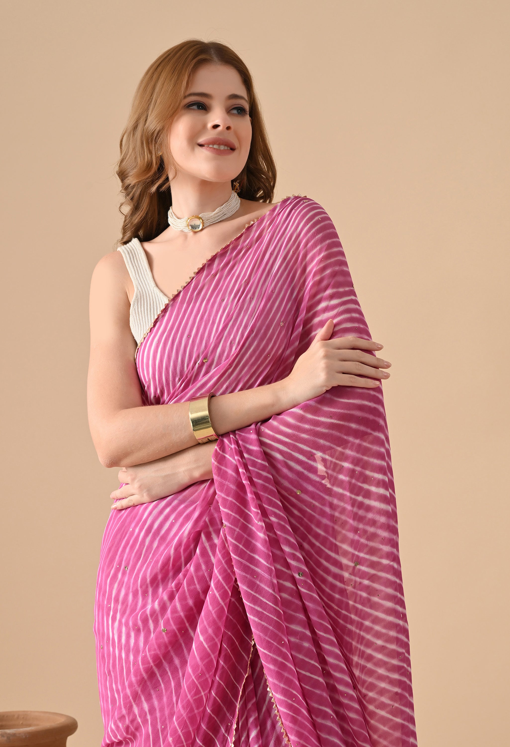 Pure Georgette Women Saree