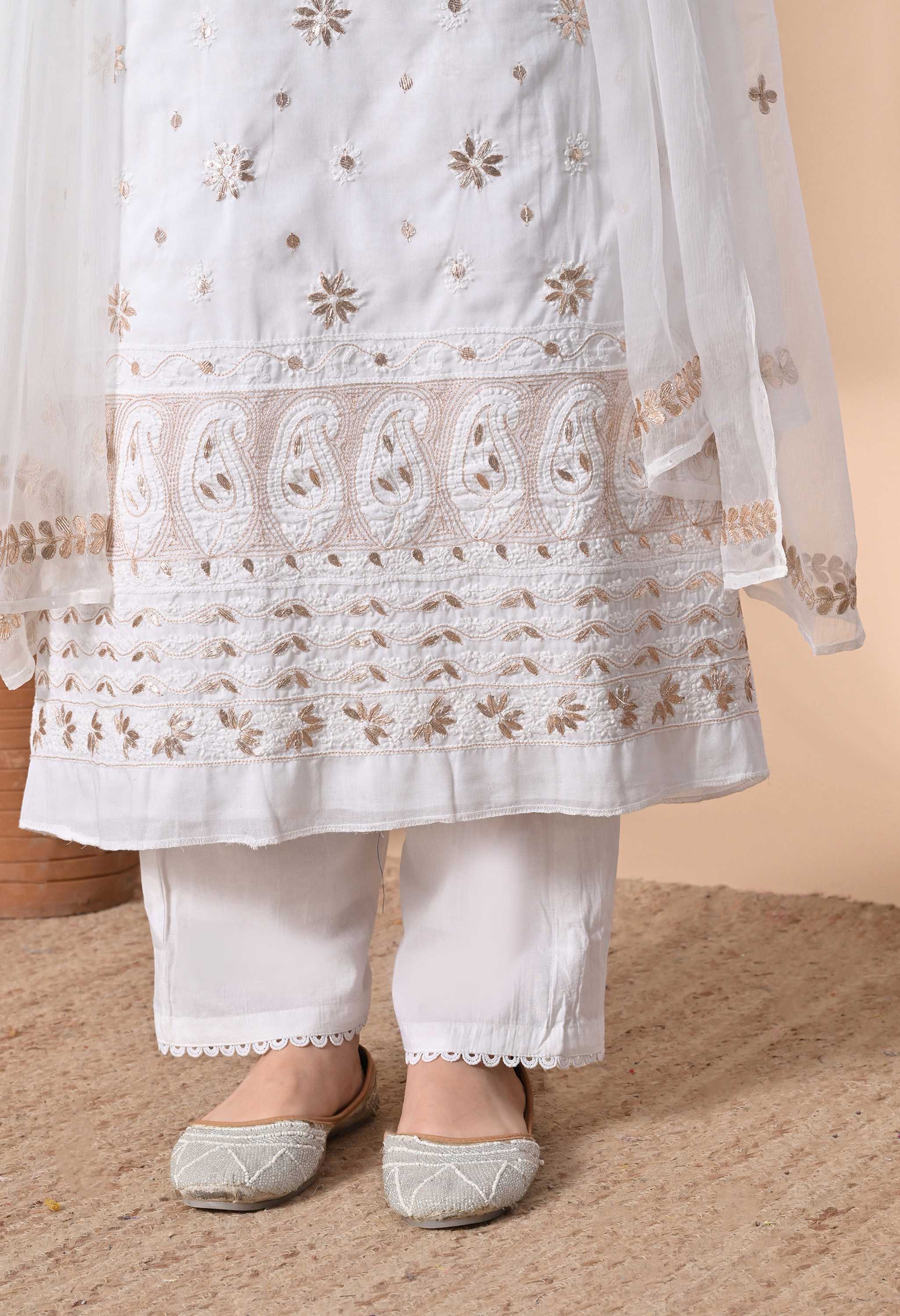 festive cotton suit set for women