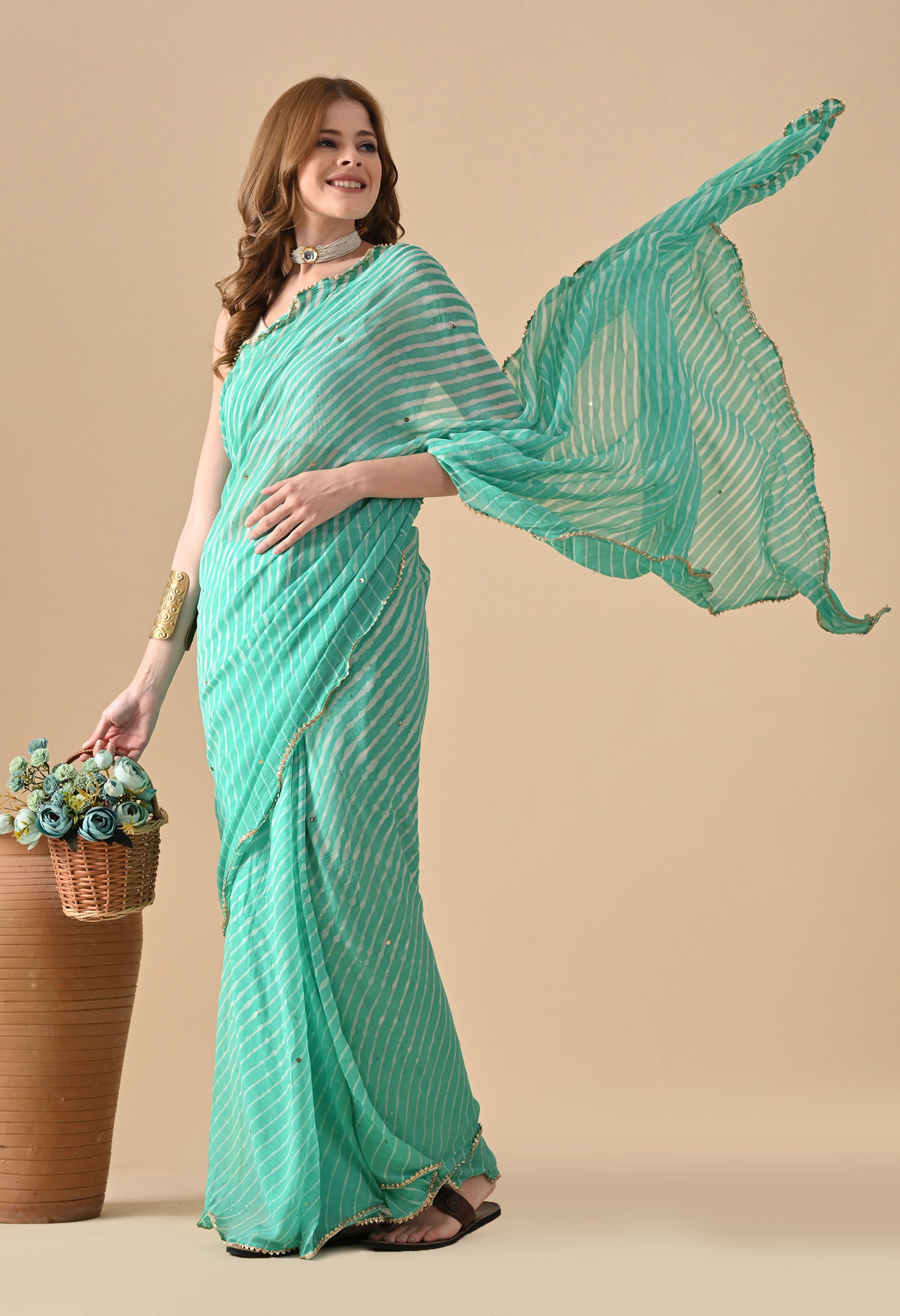 Pure Georgette Women Saree