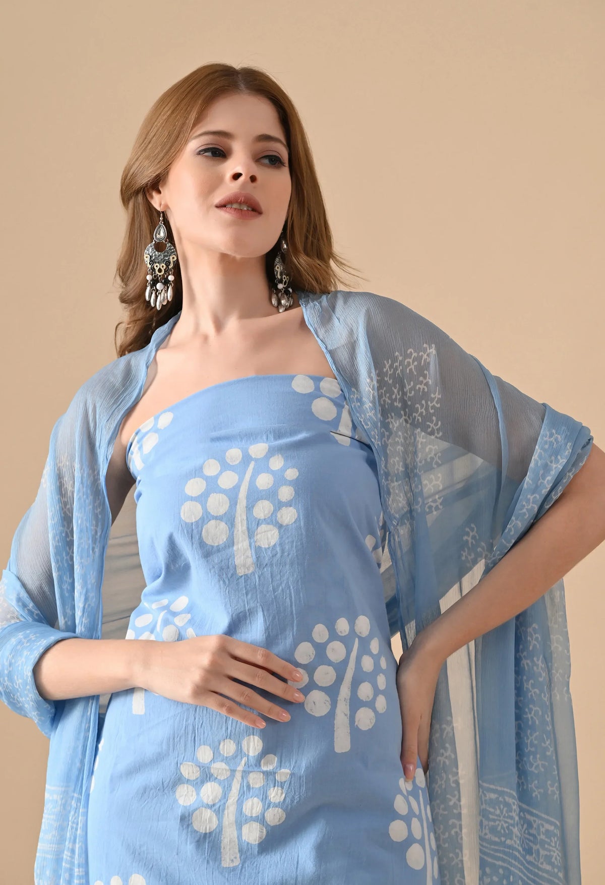 handblock print salwar and suit
