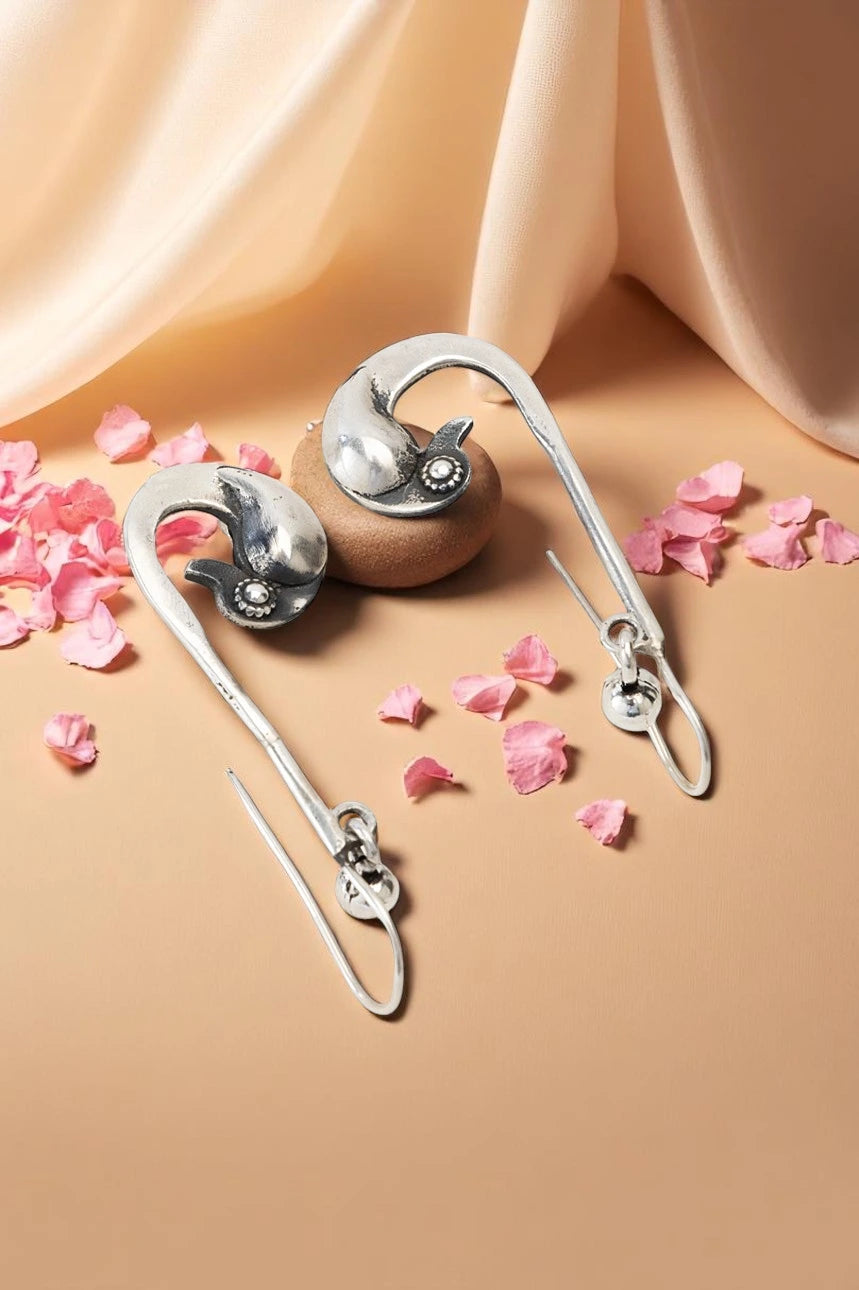 handmade silver earrings India