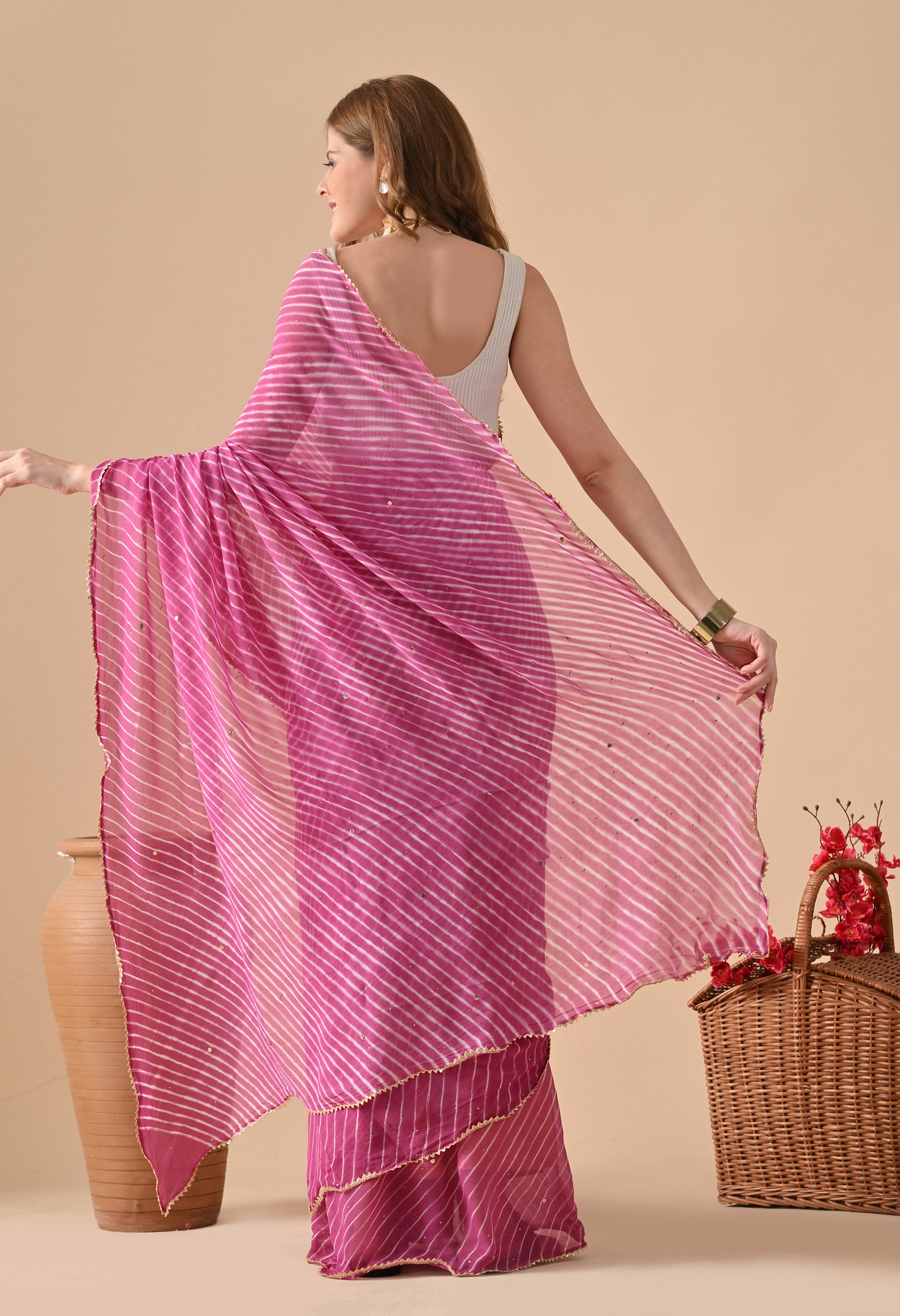 Pure Georgette Women Saree