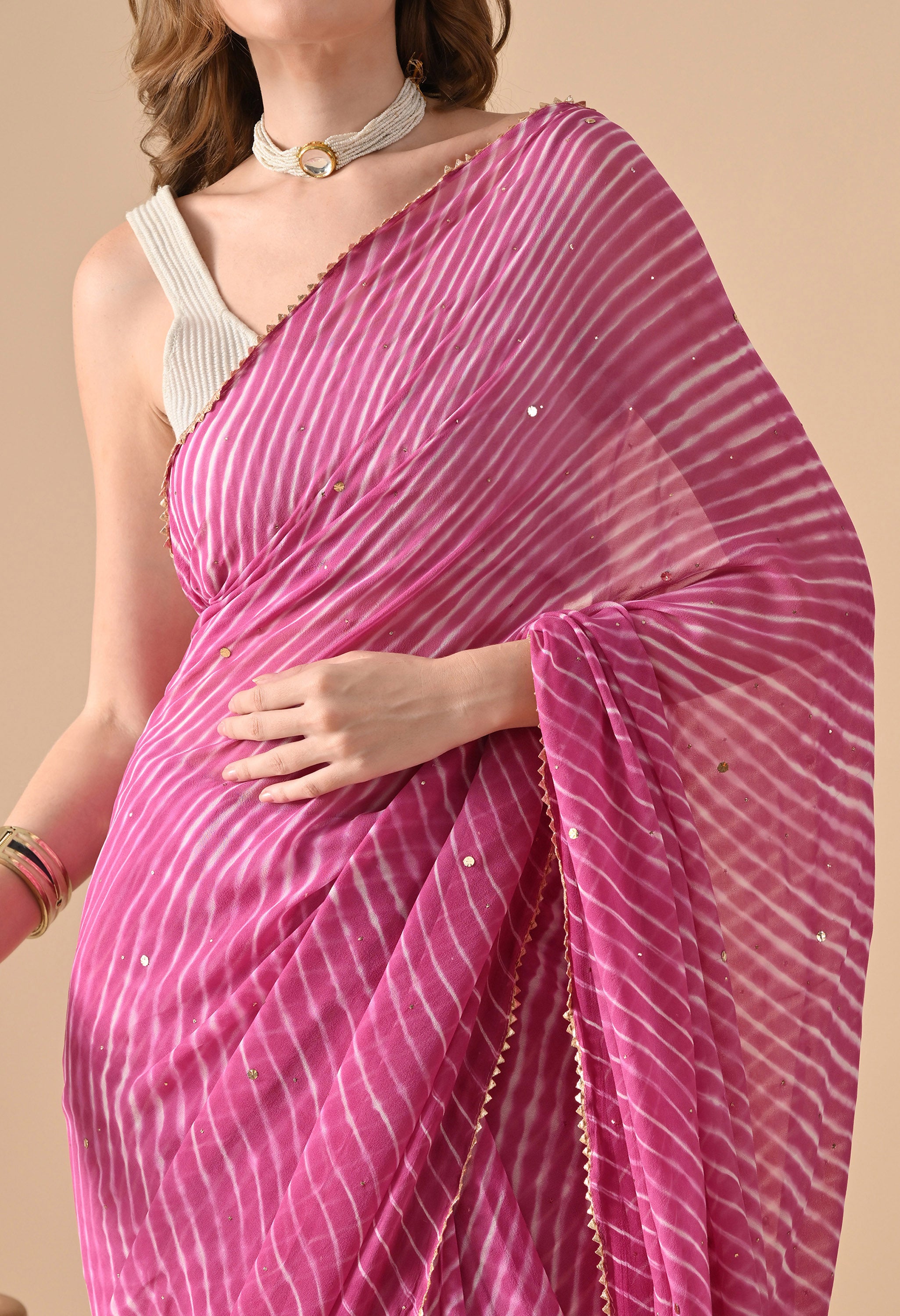 Pure Georgette Women Saree