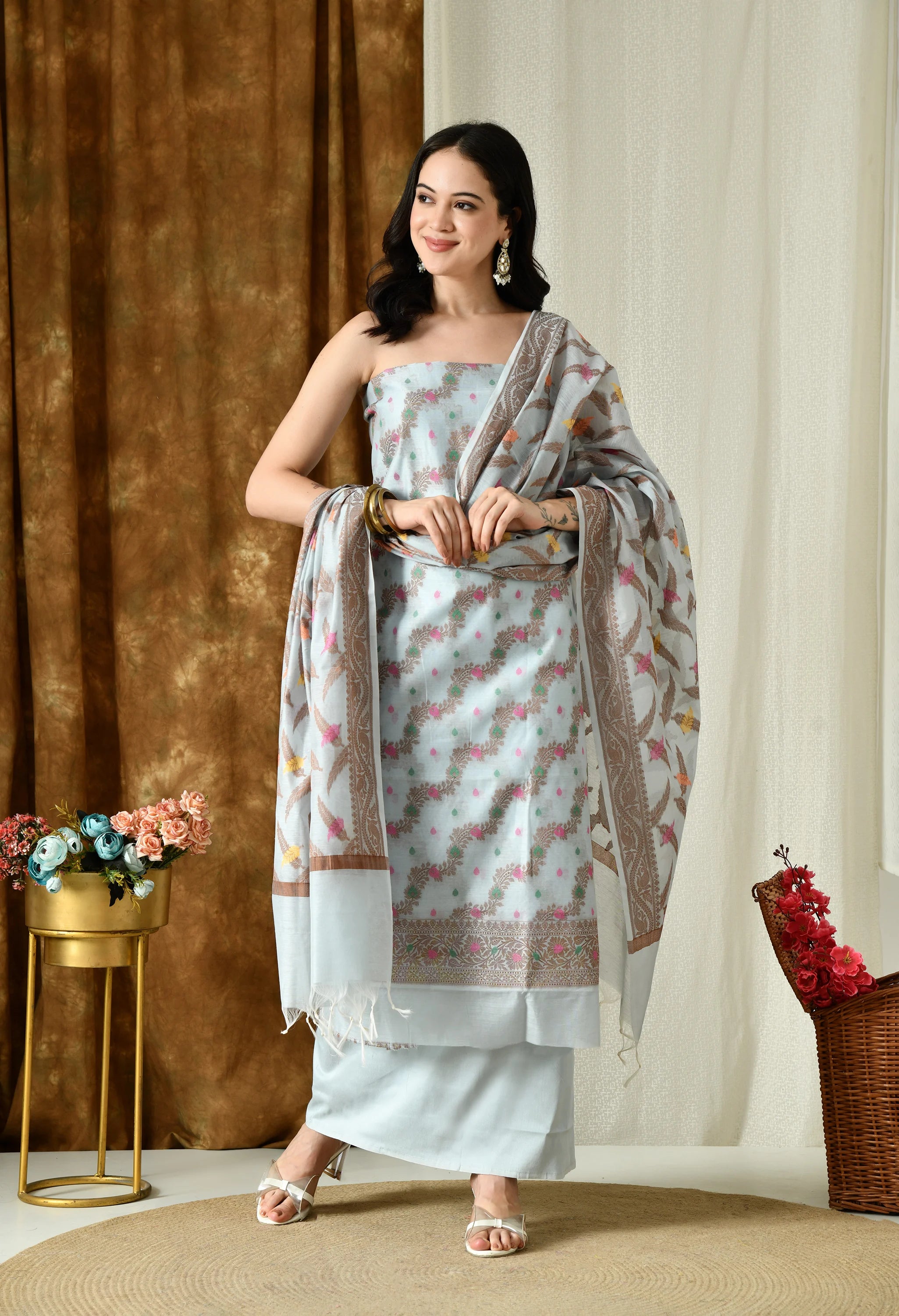 Designer mul cotton salwar kameez online