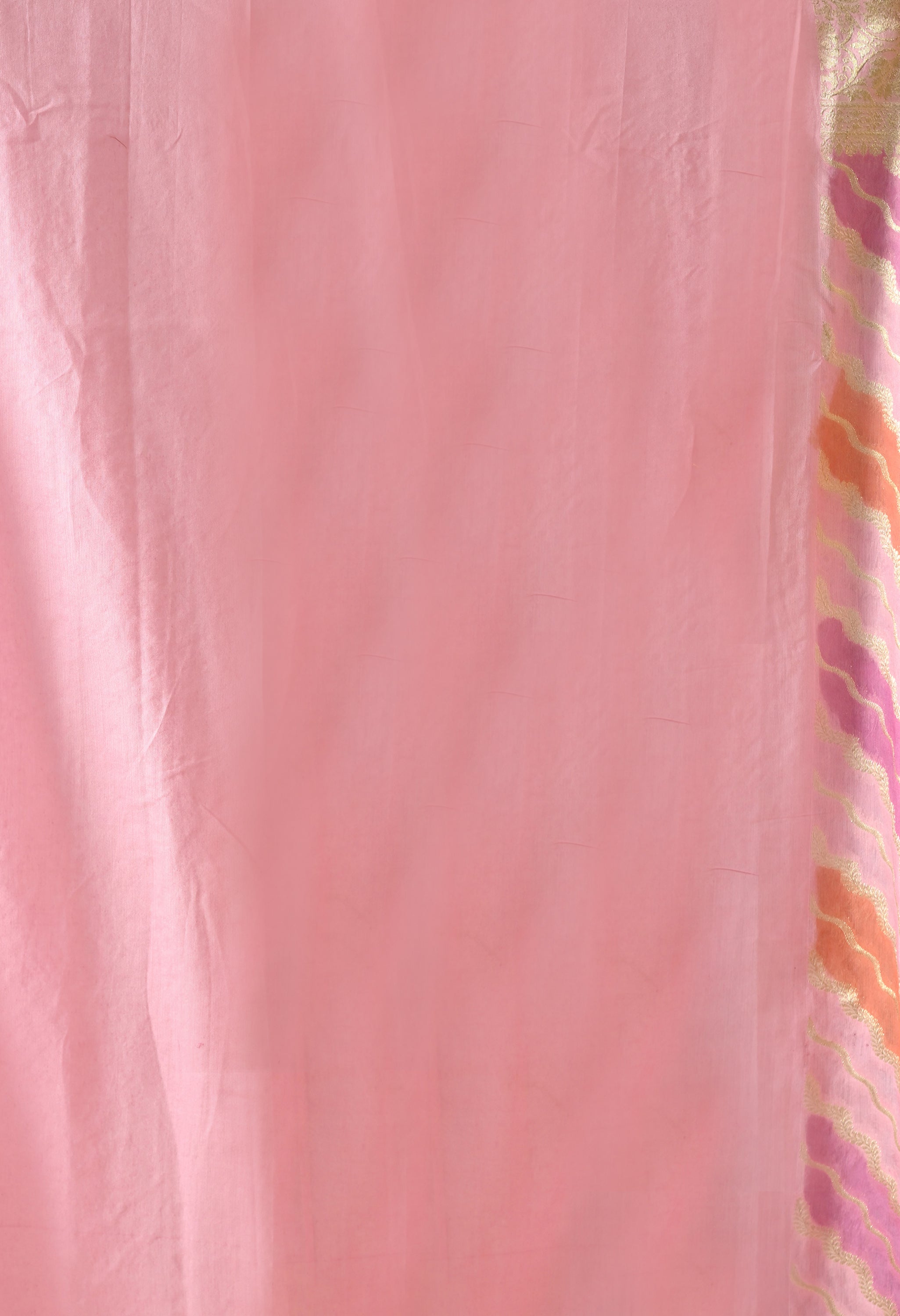 A 80 cm pink silk blouse piece for saree