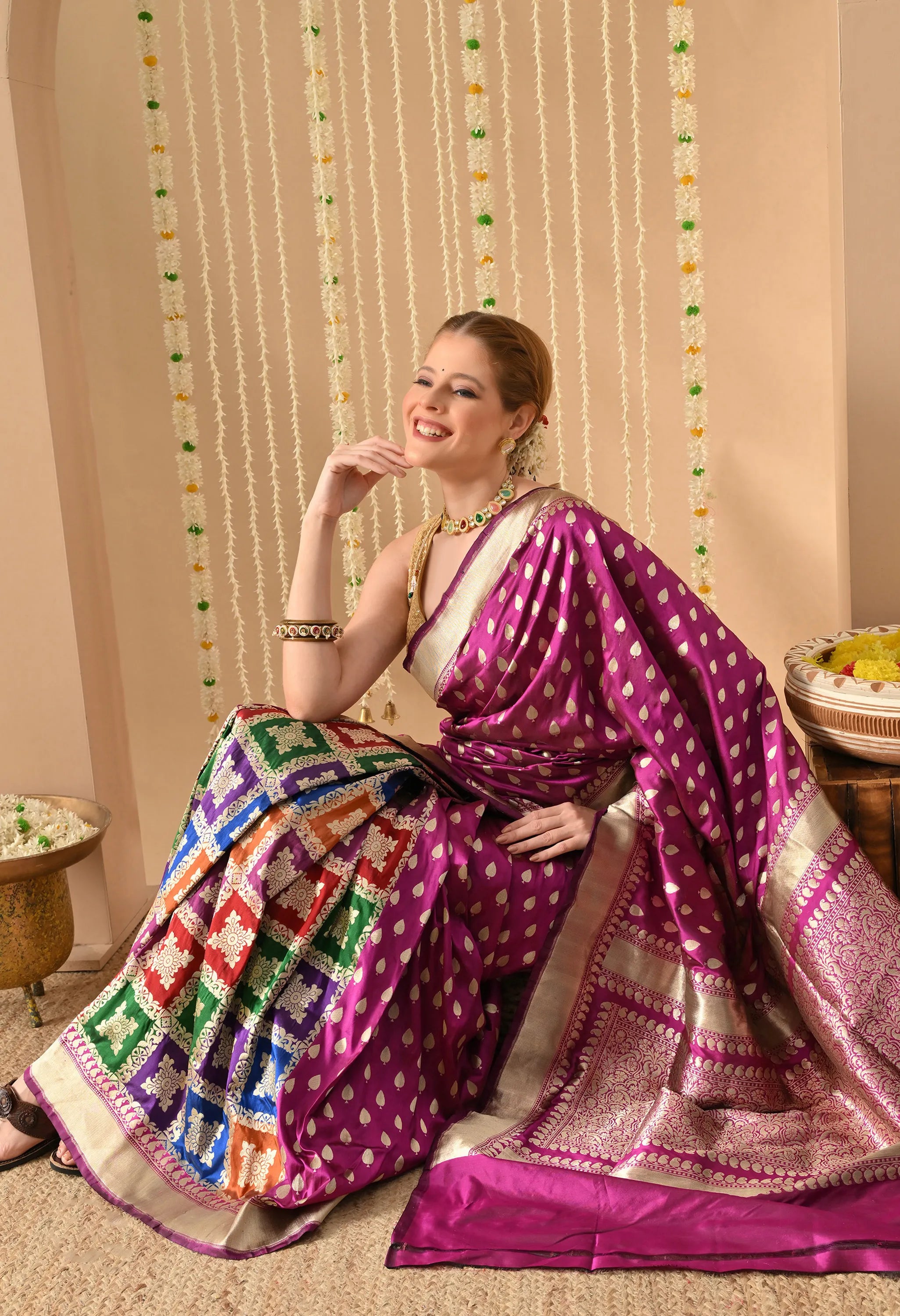 pure Katan silk saree online India