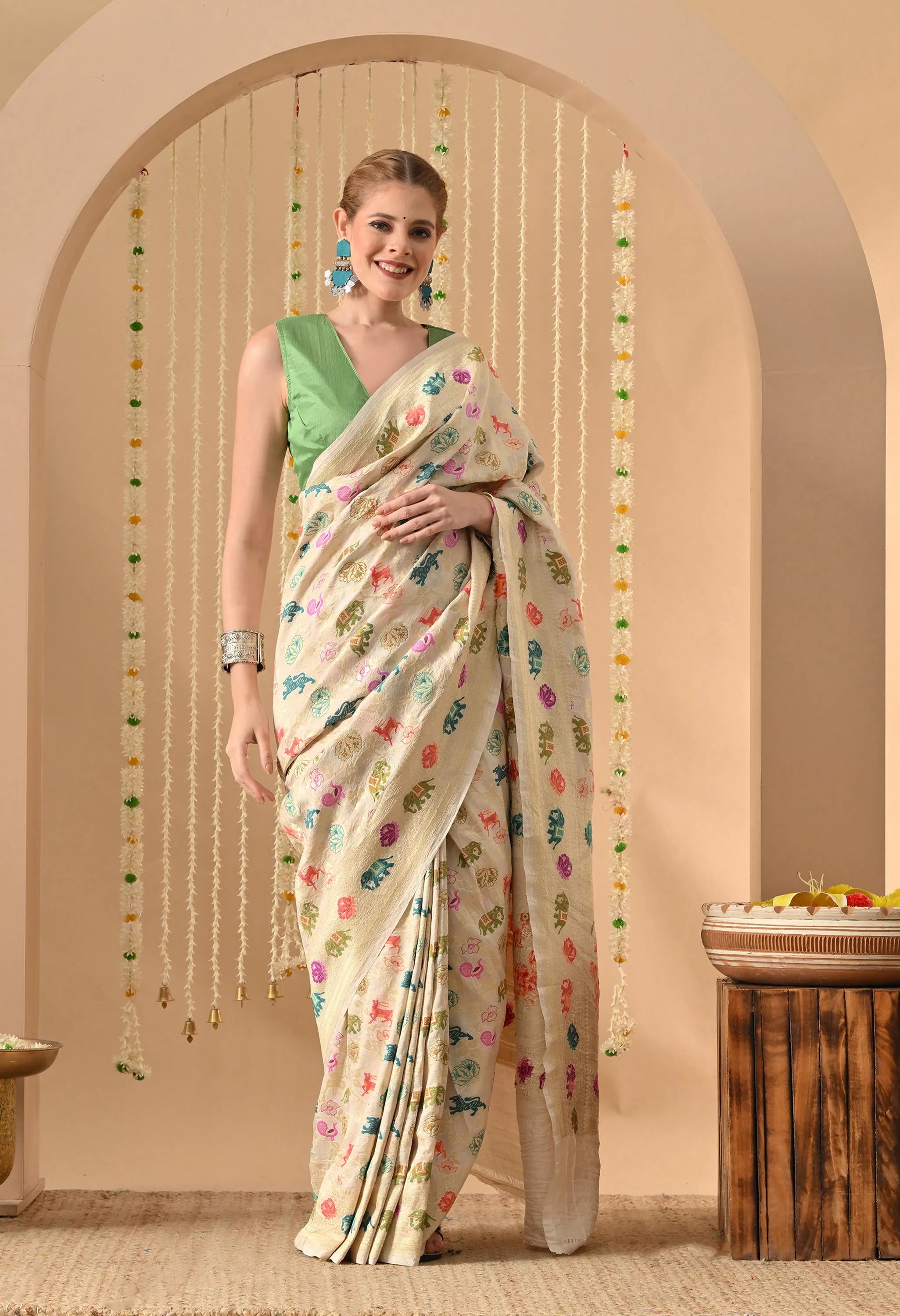 pure Muga silk saree online India