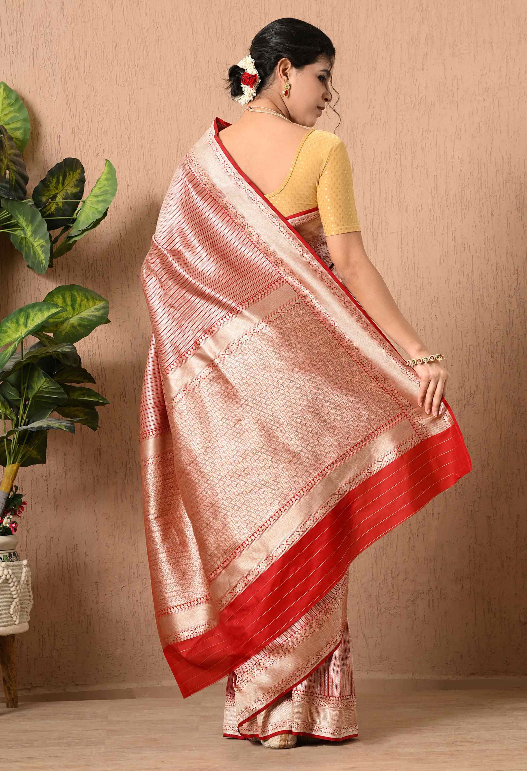 pure katan silk handloom saree