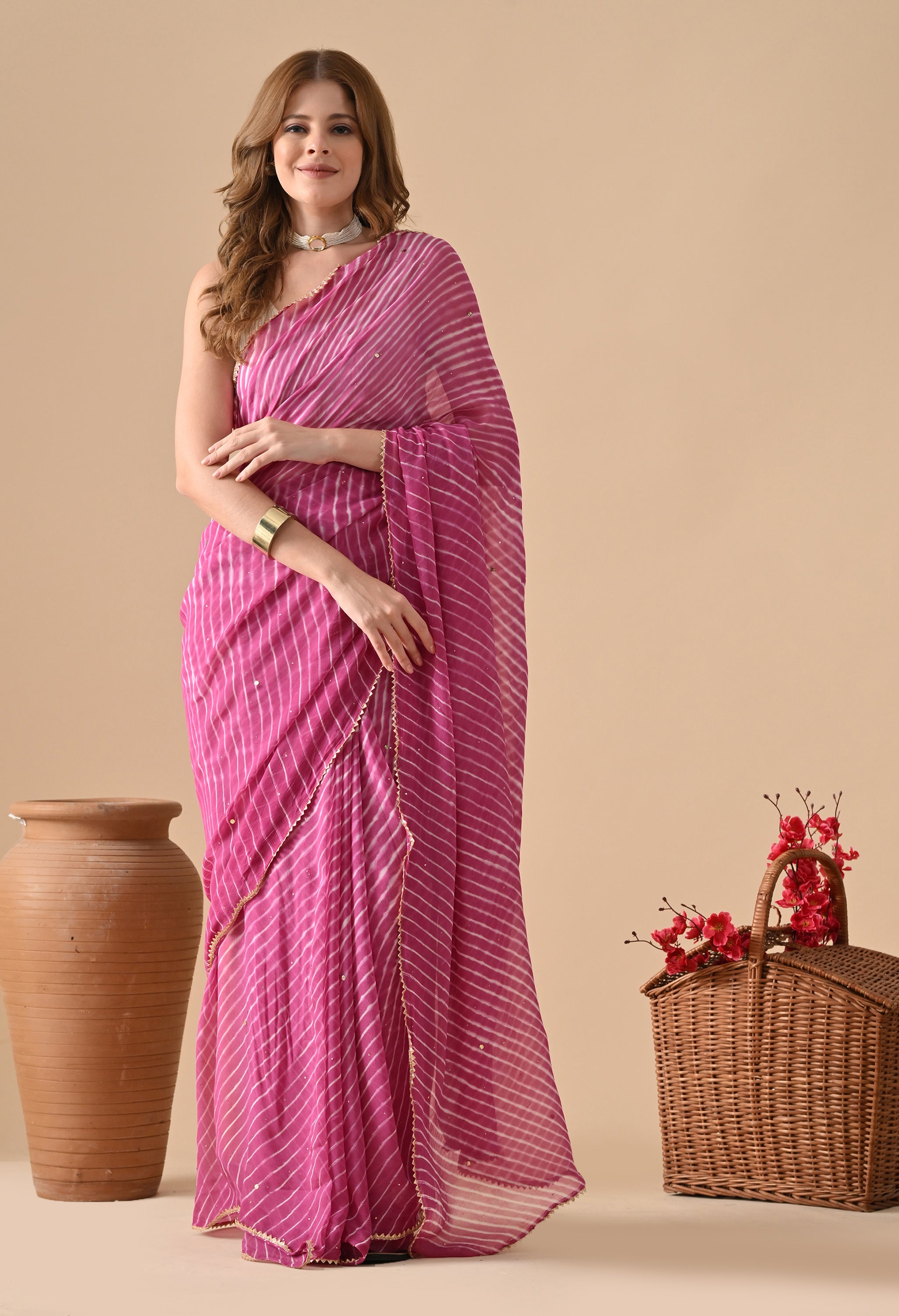 Pure Georgette Women Saree