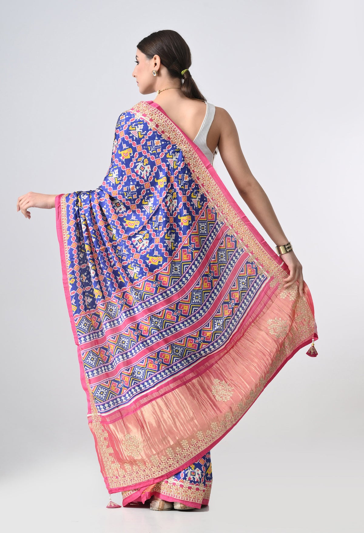 raksha bandhan gajji silk sarees for sister