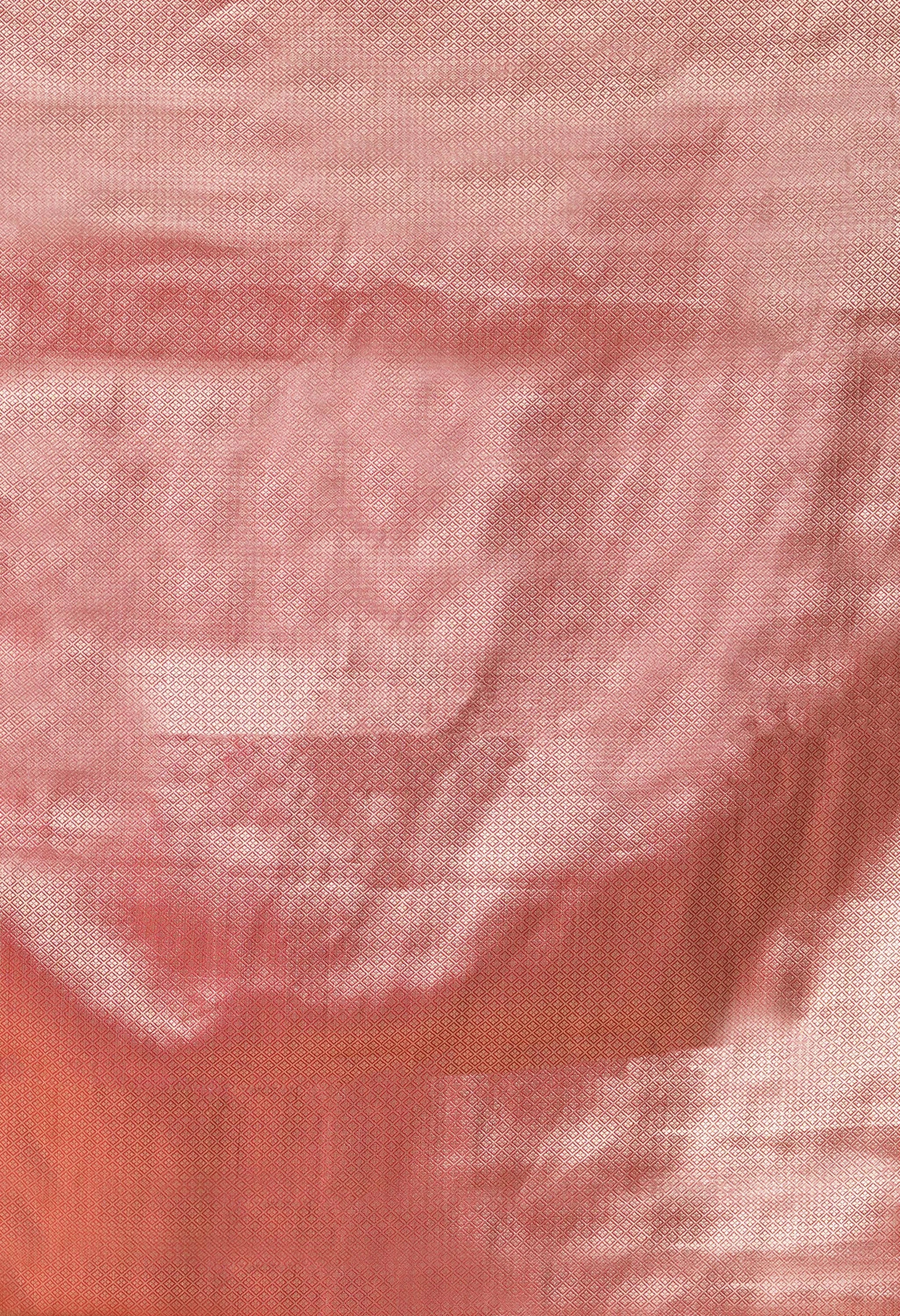 An 80 cm banarasi silk red blouse with zari work 