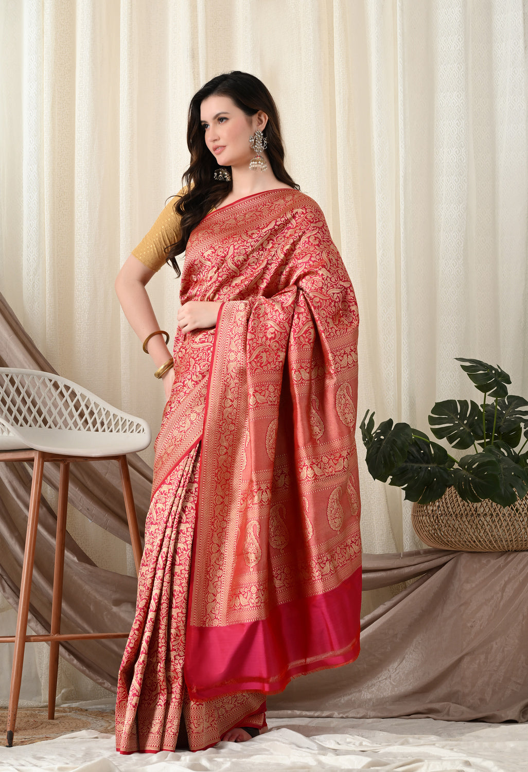 Pure kataan Shikargah Saree
