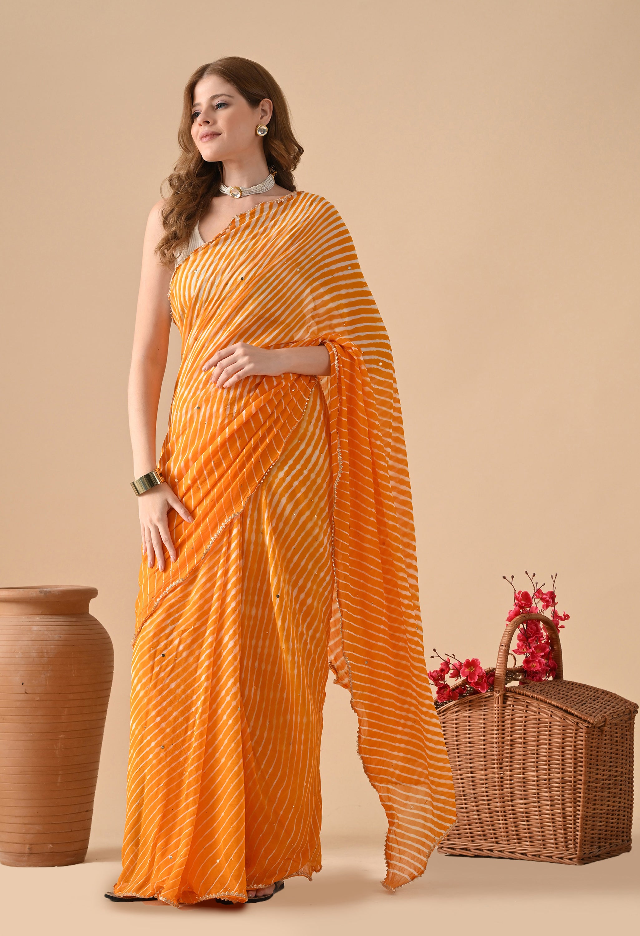 Pure Georgette Women Saree