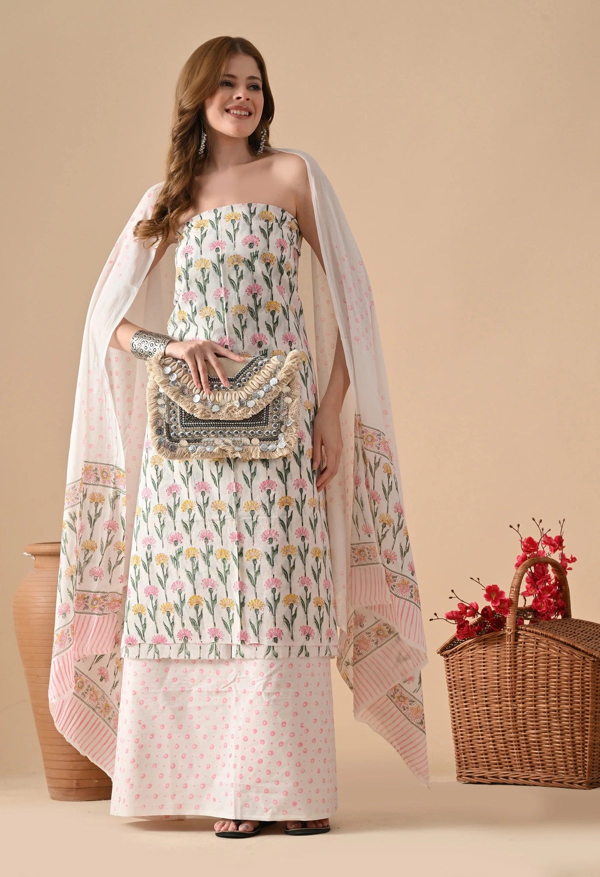 Hand block printed suits online