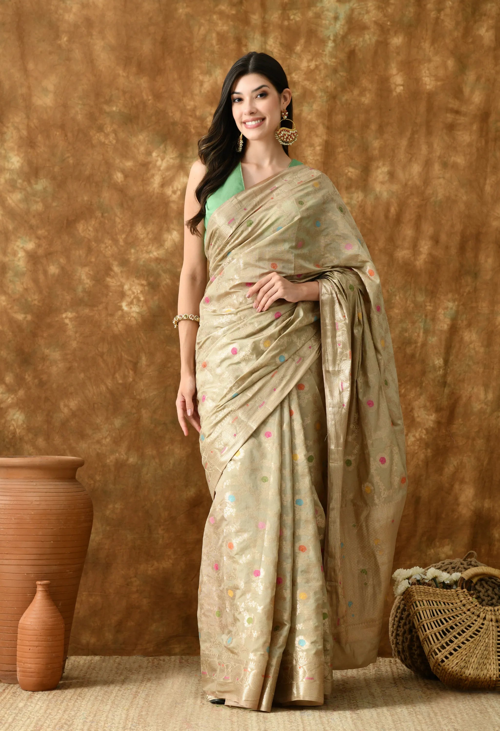 Designer banarasi silk saree for women online