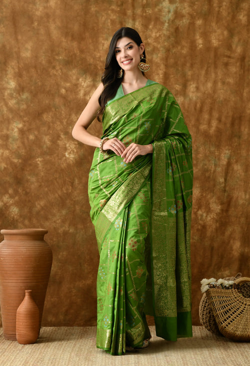 Festival Green Silk Saree