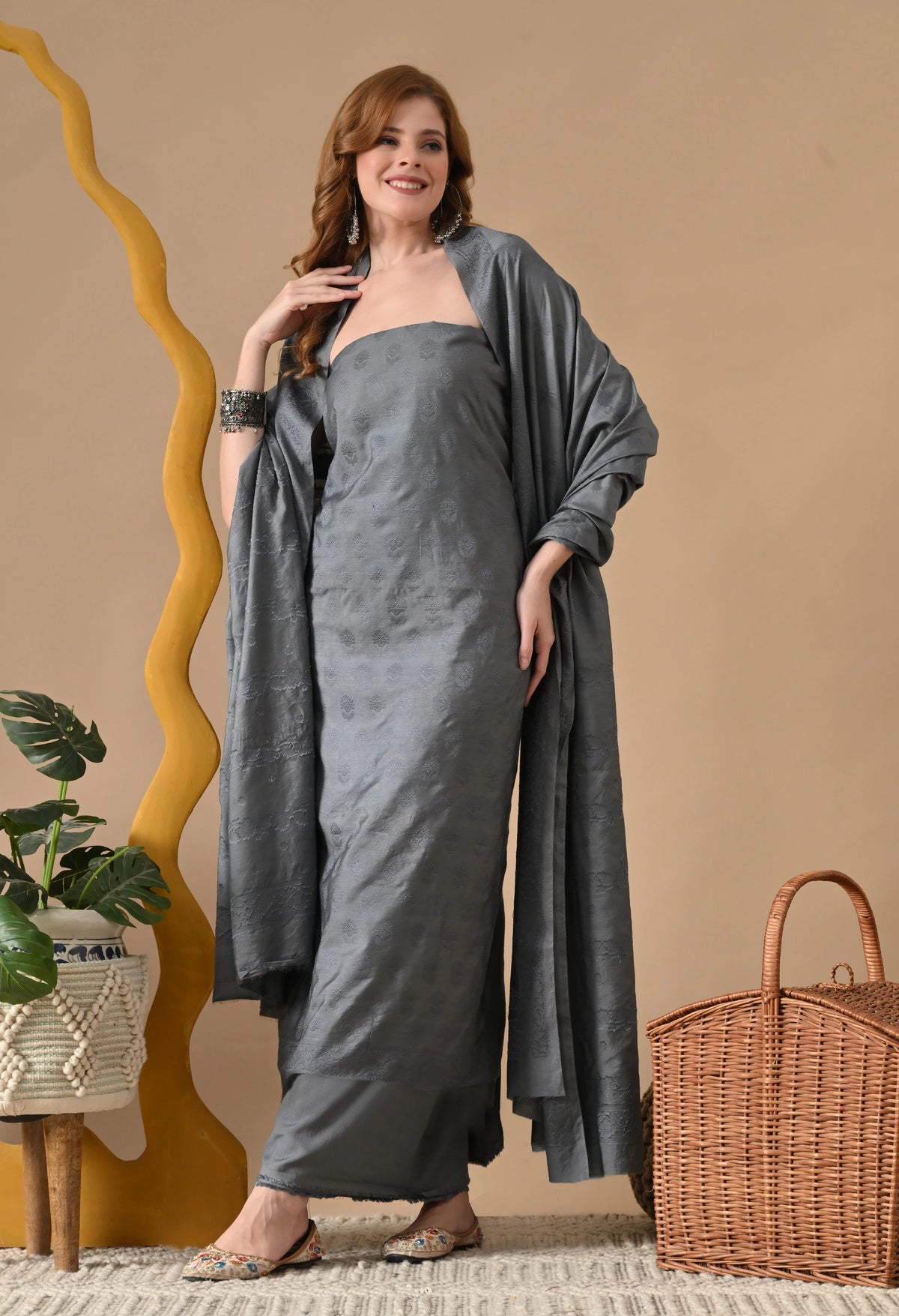 designer silk salwar suits for women