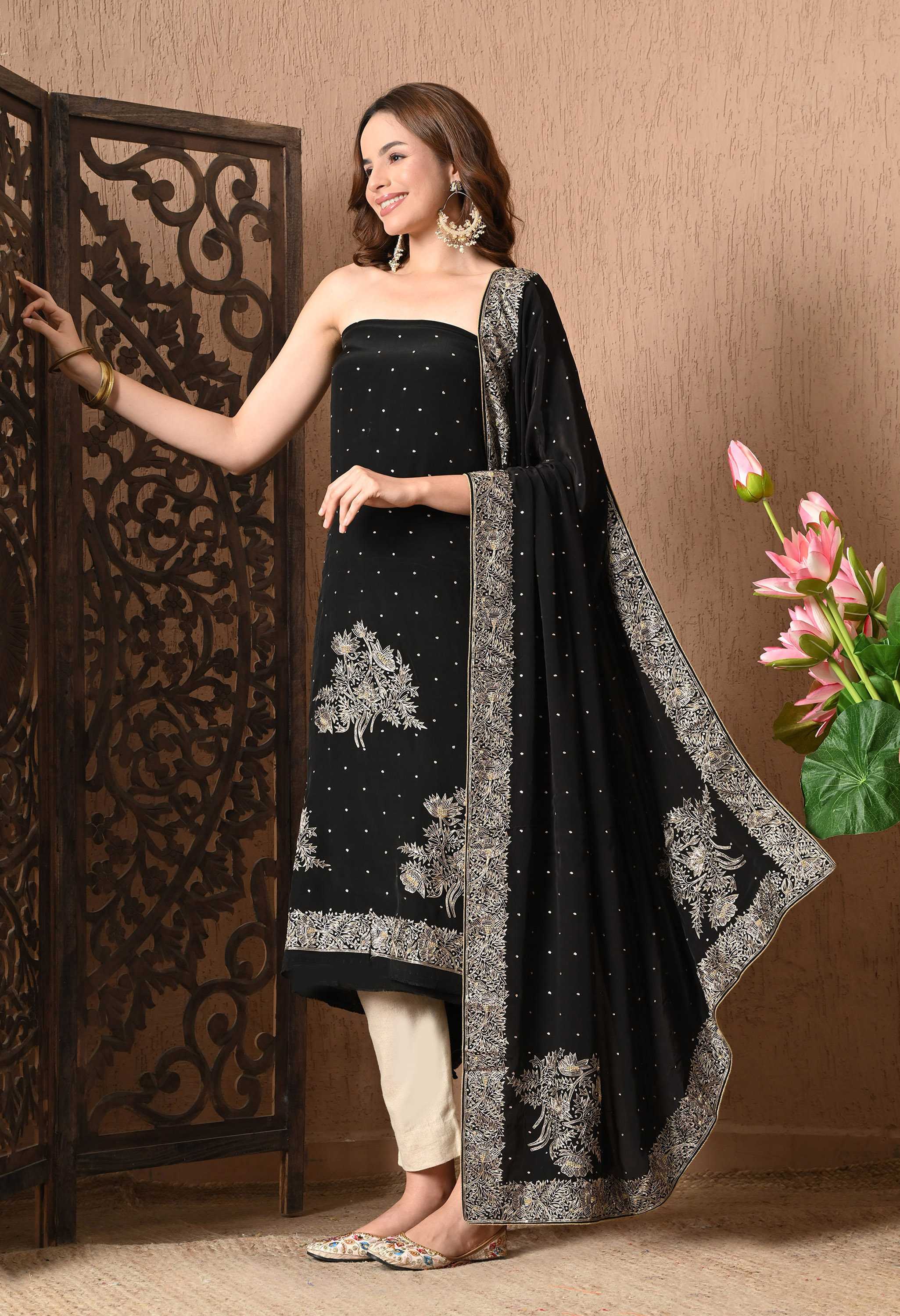 Best party wear black suits salwar