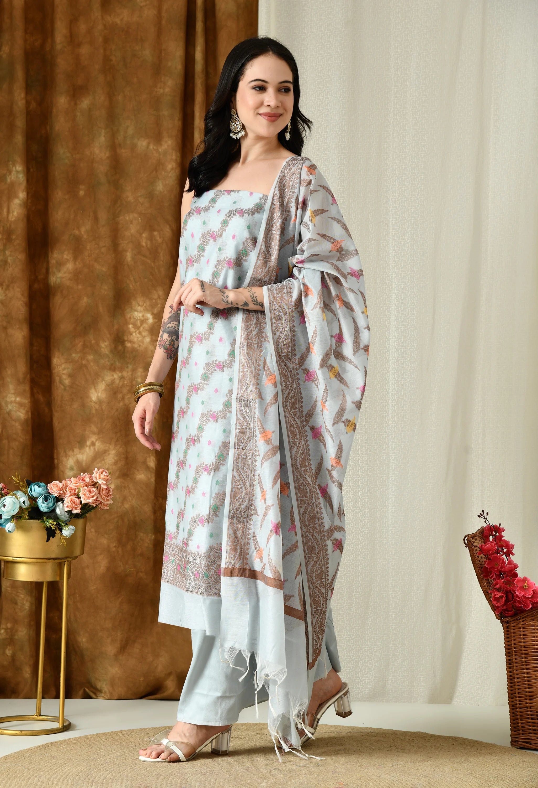 Designer mul cotton salwar kameez online