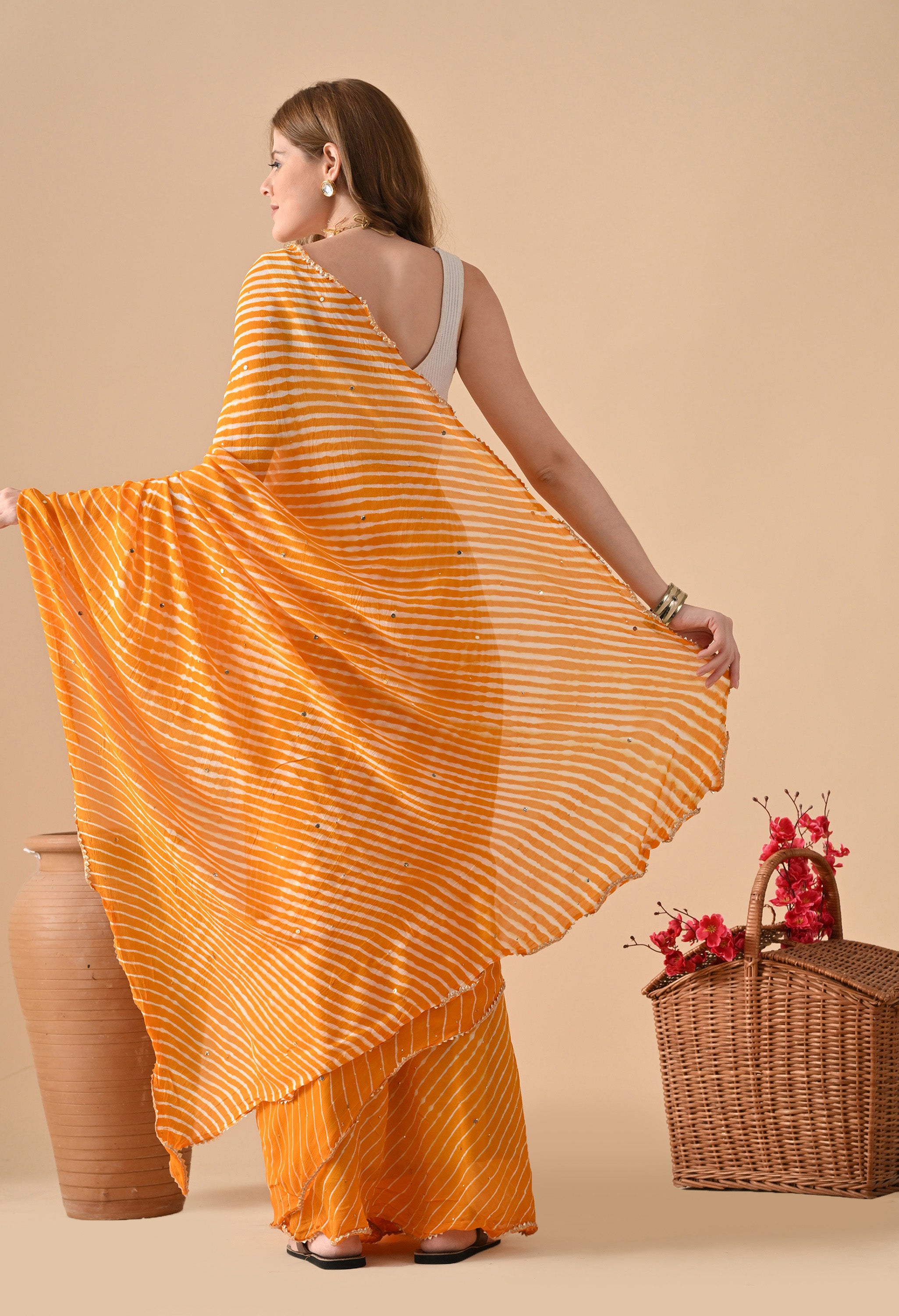 Pure Georgette Women Saree