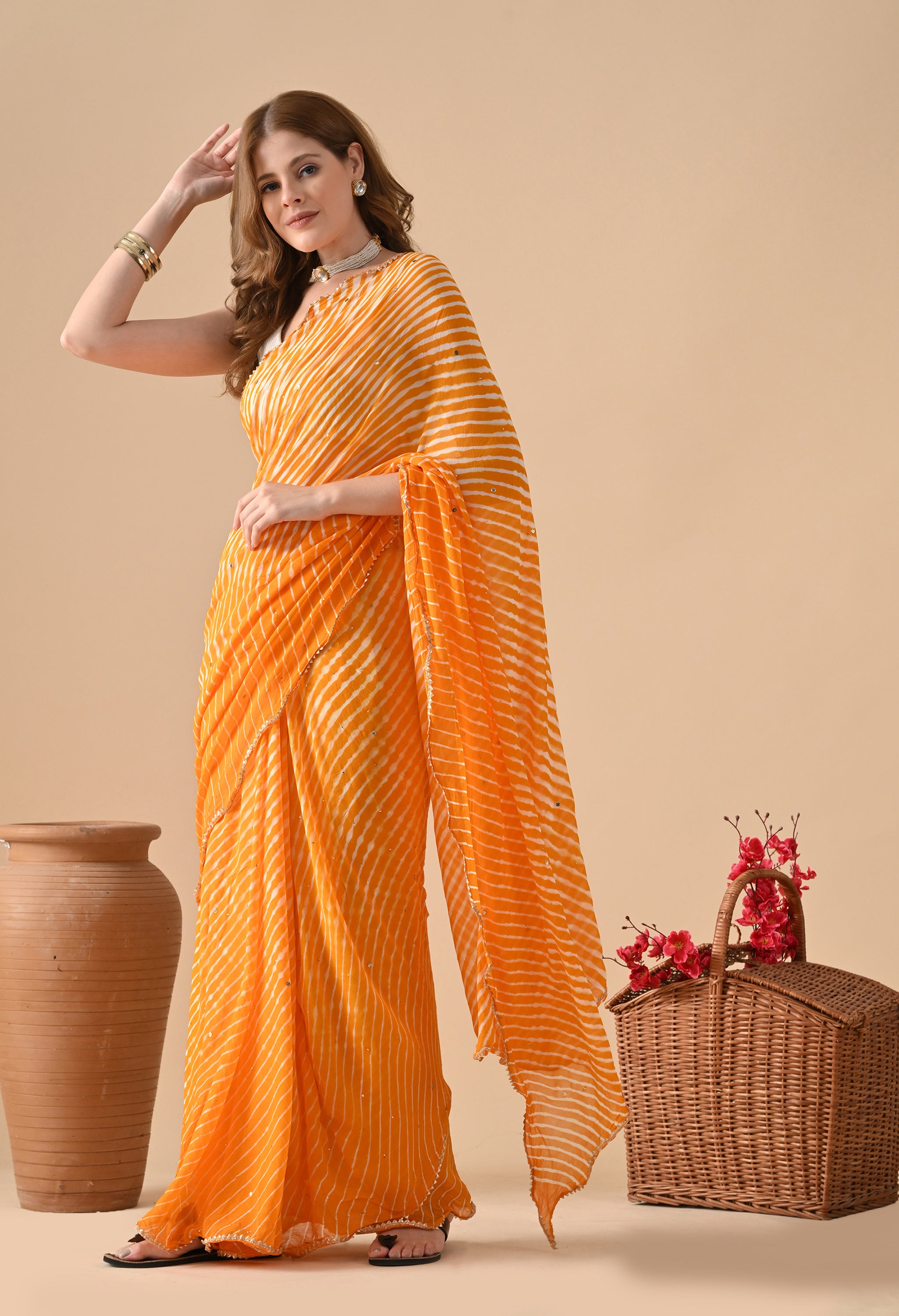 Pure Georgette Women Saree
