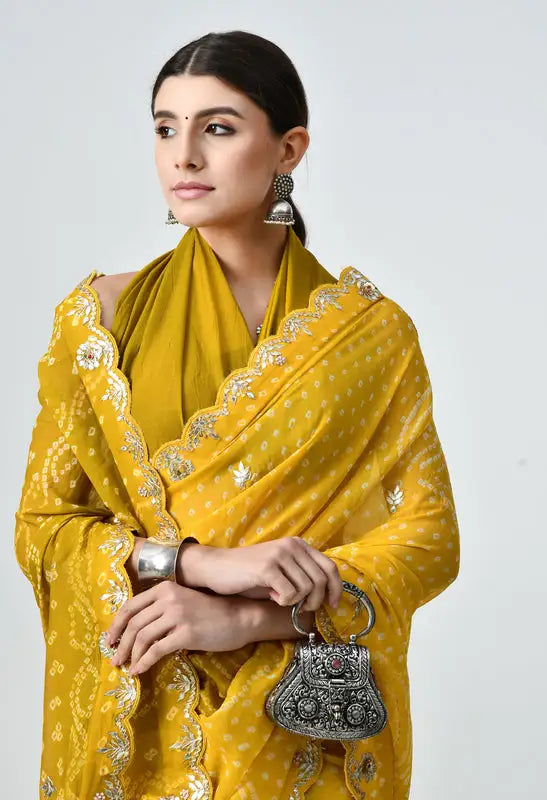 Chinon chiffon saree